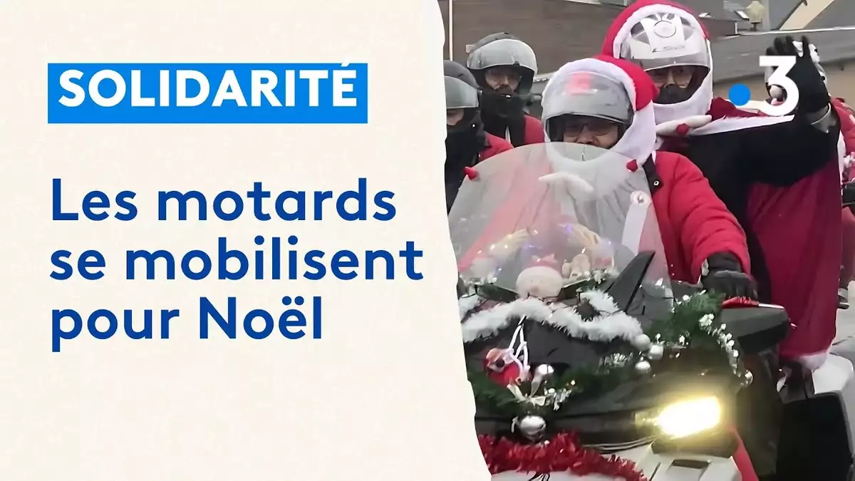 Quand les motards Pères Noël du nord 44 roulent pour les Pères Noël