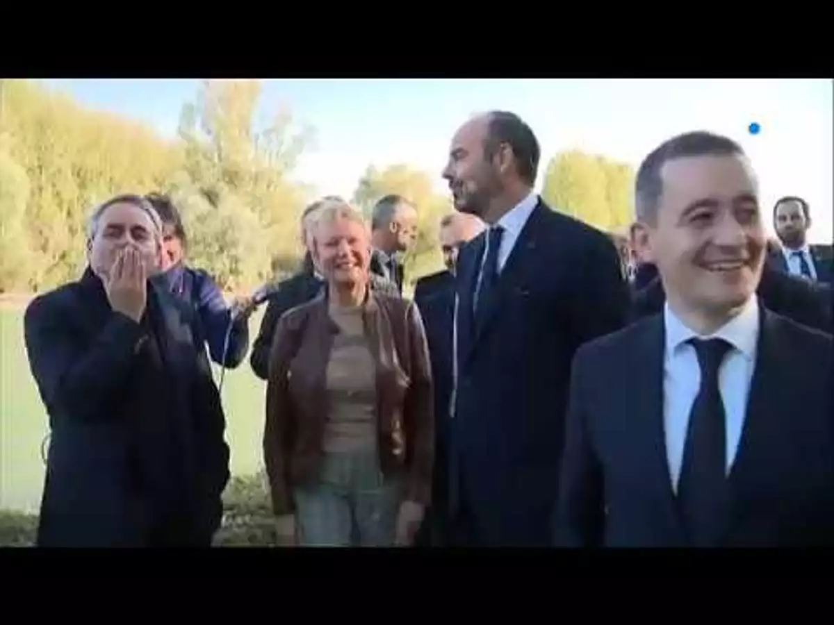 Canal Seine Nord visite d Edouard Philippe à Aubencheul au Bac Allo