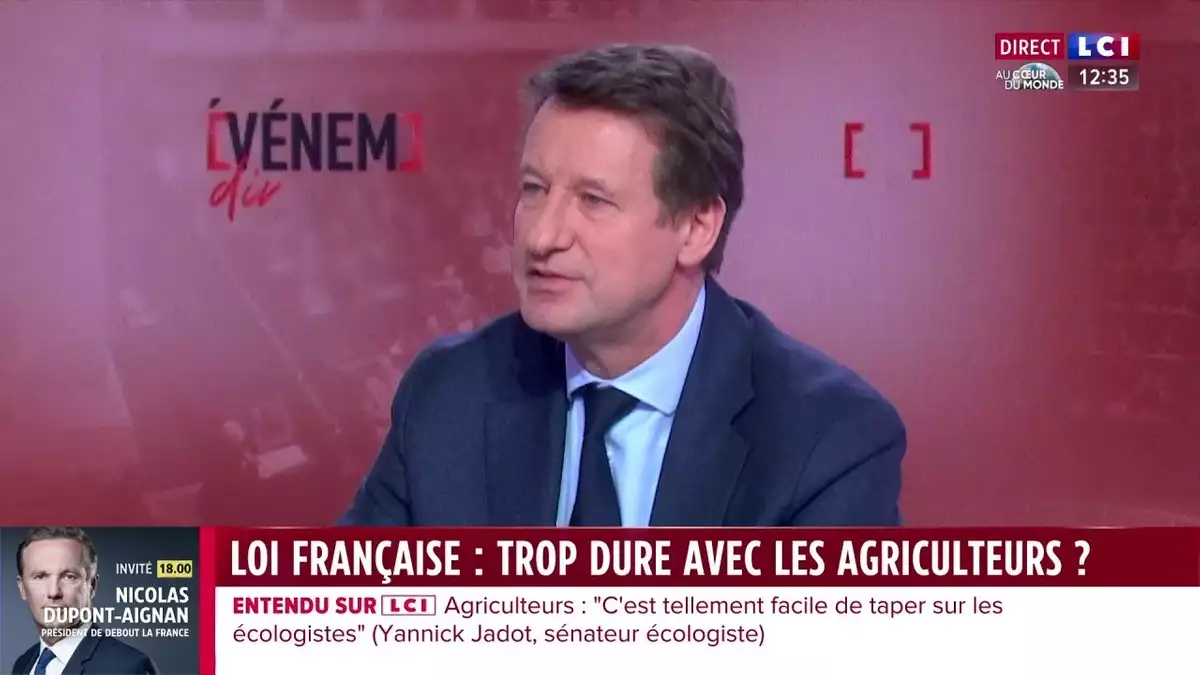 Yannick Jadot sénateur Les Écologistes de Paris est linvité de L