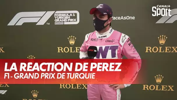 La réaction de Sergio Perez après sa 2ème place - Grand Prix de Turquie