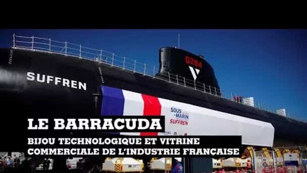 Emmanuel Macron lance le nouveau sous-marin d'attaque de la marine française