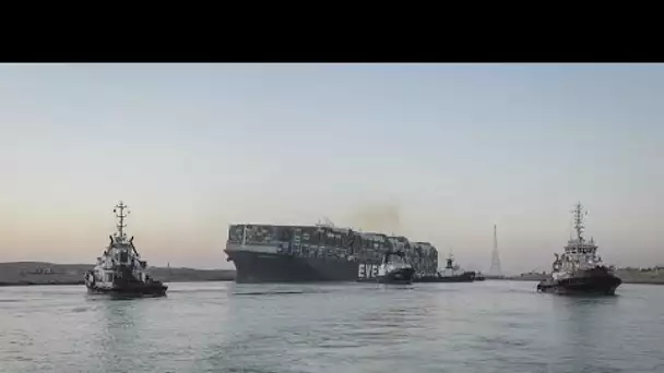 Blocage du Canal de Suez : reprise du trafic à la faveur d'une remise à flot du navire