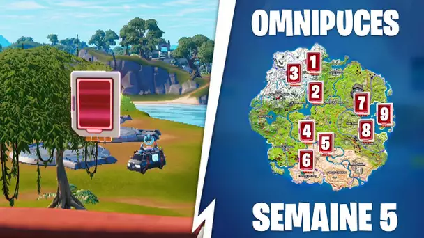 TROUVER LES OMNIPUCES DE LA SEMAINE 5 ! (FORTNITE QUETE EPEE OMNI)