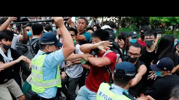 Hong Kong : heurts lors d’une manifestation contre les "commerces parallèles" chinois