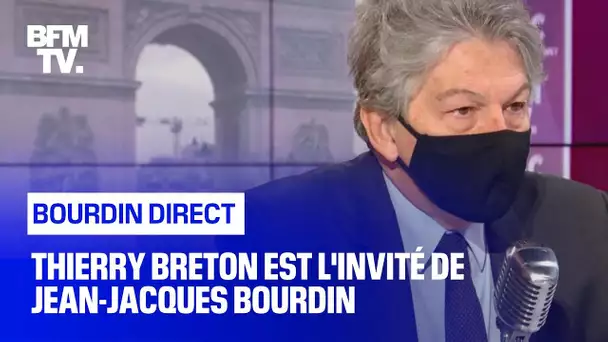 Thierry Breton face à Jean-Jacques Bourdin en direct