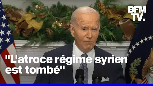 L'allocution de Joe Biden, après la chute de Bachar al-Assad, en intégralité