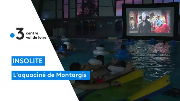 Montargis : pour Halloween la piscine du lac se change en cinéma