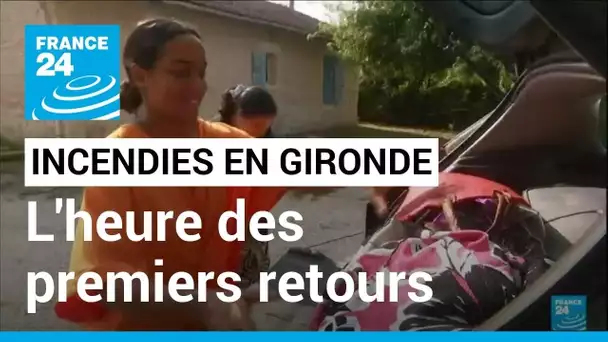 Incendies en Gironde : joie et soulagement des évacués qui retrouvent leurs domiciles