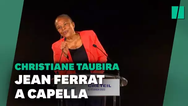 Christiane Taubira pousse la chansonnette en fin de meeting