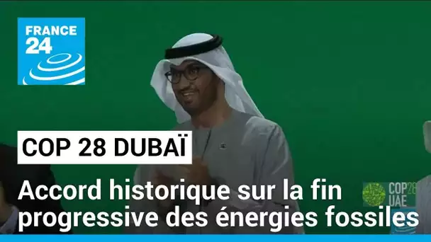 COP 28 : un accord historique sur une "transition" hors des énergies fossiles • FRANCE 24