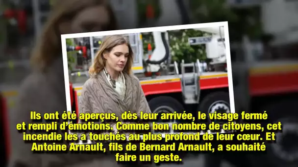 L'émotion de Natalia Vodianova, compagne d'Antoine Arnault, devant Notre-Dame de Paris