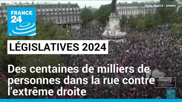 Législatives : des centaines de milliers de personnes ont manifesté samedi contre l'extrême droite