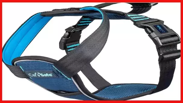 CarSafe Crash Tested Dog Harness Blue Medium