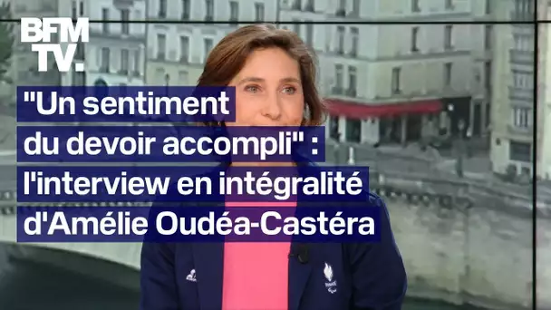 Jeux olympiques et paralympiques, gouvernement Barnier: l'interview d'Amélie Oudéa-Castéra