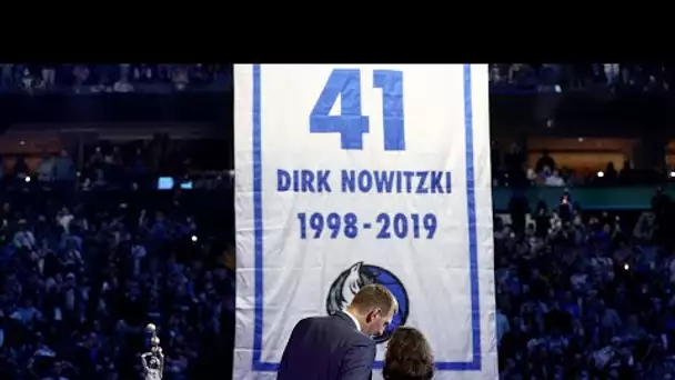 Dirk Nowitzki's Mavericks Jersey Retirement #41Forever