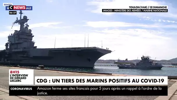 Au moins un tiers des marins du Charles de Gaulle positifs au coronavirus