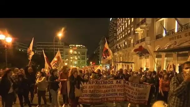 Grèce : manifestations d'enseignants contre plusieurs réformes de l'éducation