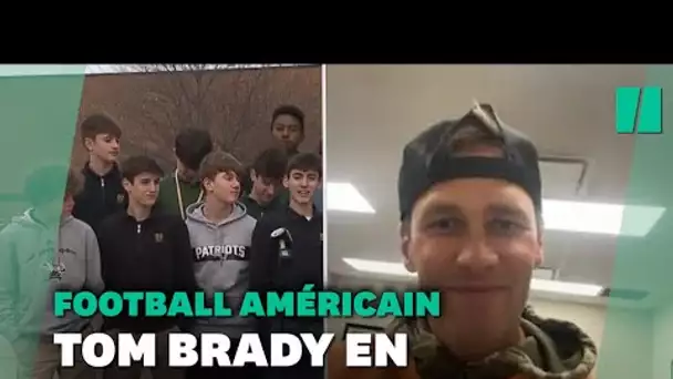 La star de NFL Tom Brady en appel FaceTime avec des étudiants après une erreur de numéro