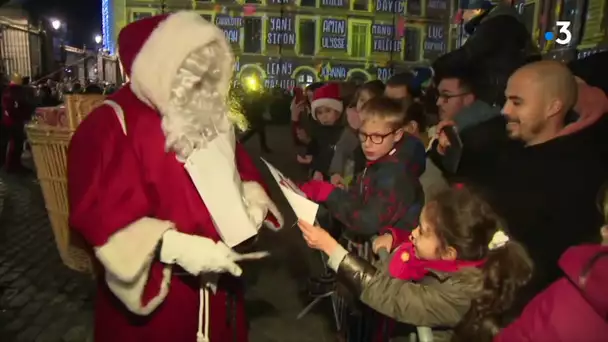 Dijon : il y avait foule pour la traditionnelle descente du Père Noël