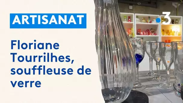 Floriane Tourrilhes, souffleuse de verre à Lavausseau dans la Vienne