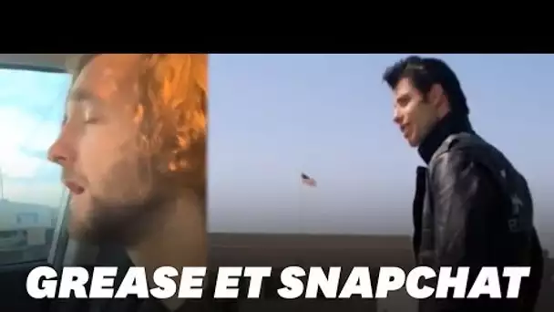 Il interprète "Grease" de la meilleure des façons avec ce filtre Snapchat