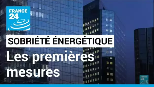 Sobriété énergétique : annonce des premières mesures par le gouvernement • FRANCE 24