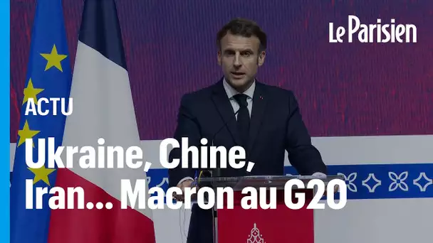 Missile en Pologne, médiation chinoise, Iran… Ce qu’il faut retenir du discours de Macron au G20