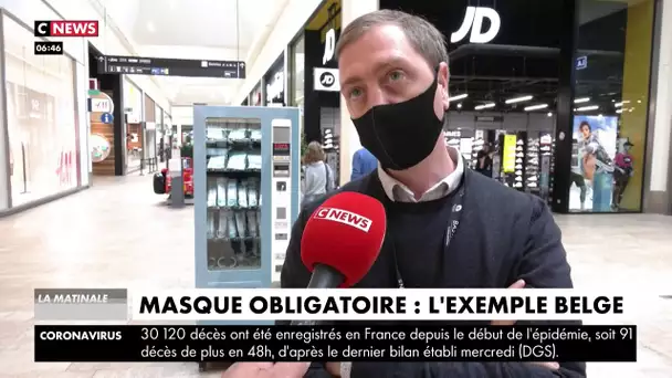 Masque obligatoire : l'exemple belge