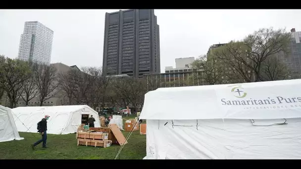 Un hôpital en plein Central Park, un navire militaire : New York en état de guerre face au corona…