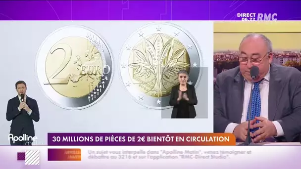 30 millions de nouvelles pièces de deux euros seront mis en circulation