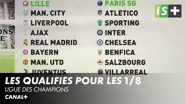 Les qualifiés pour les 1/8 de finale