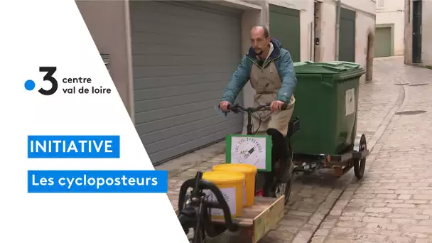 Orléans : rencontre avec les cycloposteurs, ils récupèrent les végétaux pour en faire du composte