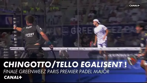 Chingotto / Tello égalisent à une manche partout ! Finale Greenweez Paris Premier Padel Major