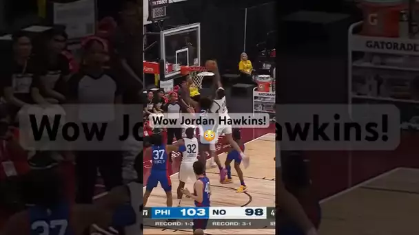 Jordan Hawkins CLIMBS THE DEFENDER For The Put-back SLAM! 😳| #Shorts