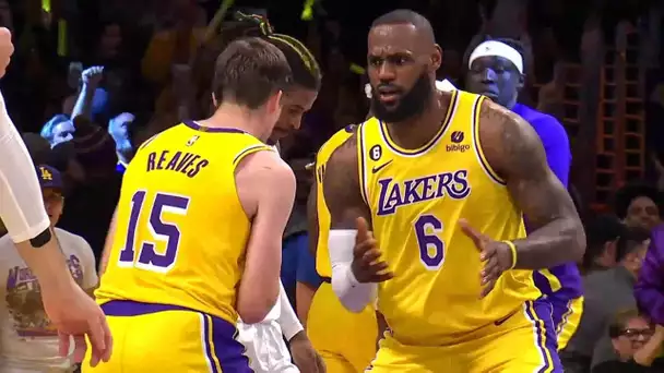 LAKESHOW IN FULL EFFECT 🎥  LeBron & Jack Nicholson React To Austin Reaves' Bucket!