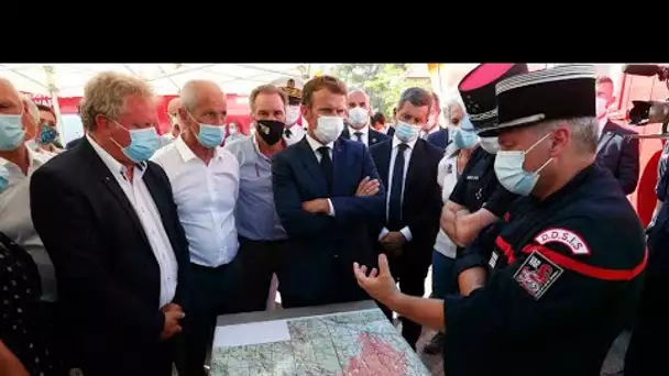 Incendie dans le Var : "Le pire a été évité", selon Emmanuel Macron • FRANCE 24