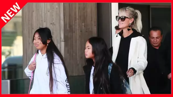 ✅  Laeticia Hallyday : ses filles Jade et Joy à l’école à Paris à la rentrée