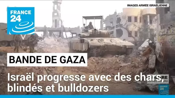 Combats à Gaza : l'armée israélienne progresse avec l'appui de chars, blindés et bulldozers