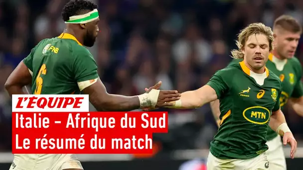 Rugby - Test match : L'Afrique du Sud pulvérise l'Italie sur sa pelouse