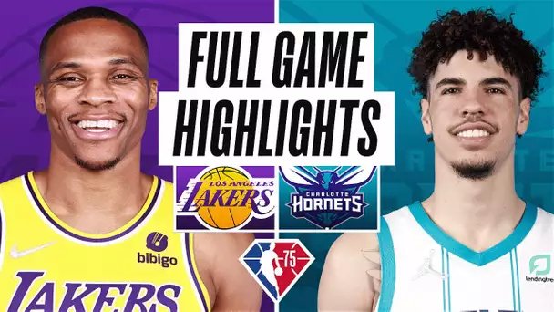 LAKERS vs HORNETS | FULL GAME HIGHLIGHTS | January 28, 2022