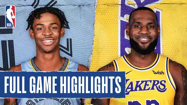 GRIZZLIES at LAKERS | FULL GAME HIGHLIGHTS | February 21, 2020