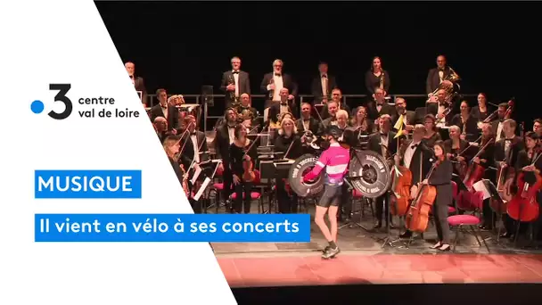 Anet : Dylan Corlay, chef d'orchestre se rend à ses concerts en vélo