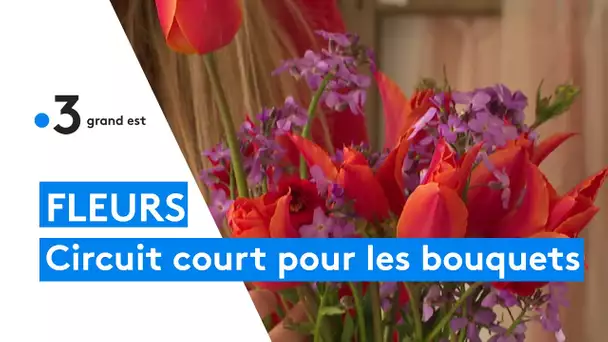 À Somme-Tourbe dans la Marne, le circuit court c'est aussi pour les fleurs