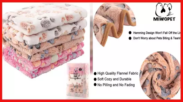 3 Pack Cat and Dog Blanket - MIWOPET Soft & Warm Fleece Flannel Pet Blanket, Great Pet Throw