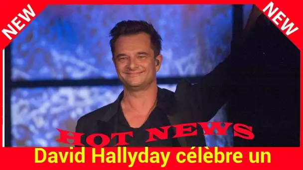 David Hallyday célèbre un triomphe qui l’émeut