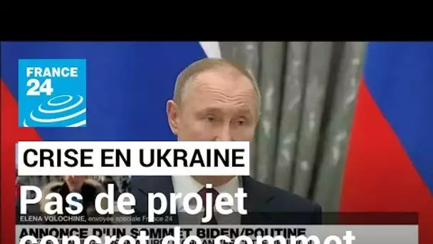 Crise en Ukraine : pas de projet concret de rencontre Biden-Poutine, affirme le Kremlin