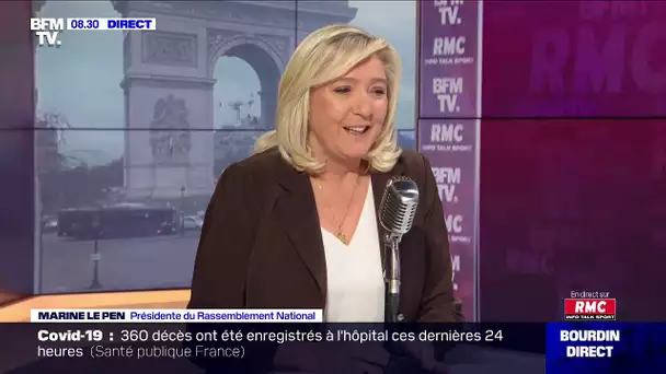 Marine Le Pen face à Jean-Jacques Bourdin sur RMC et BFMTV