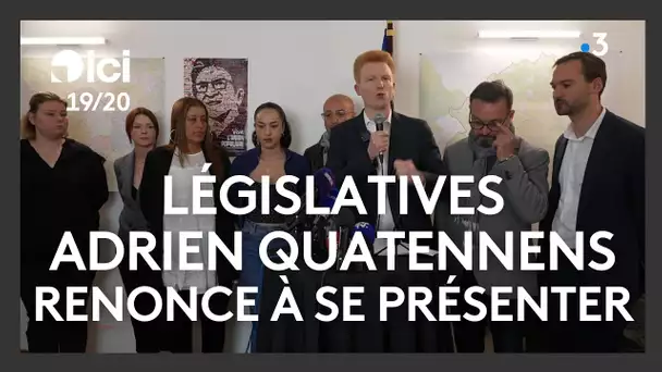 Législatives : Adrien Quatennens renonce à se présenter dans la 1ère circonscription du Nord à Lille