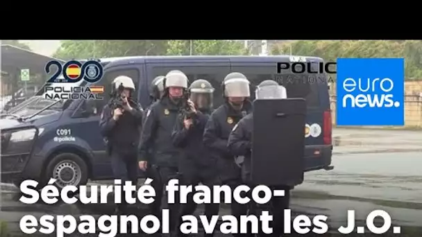 Les policiers français et espagnols en exercice d'attaque terroriste avant les JO