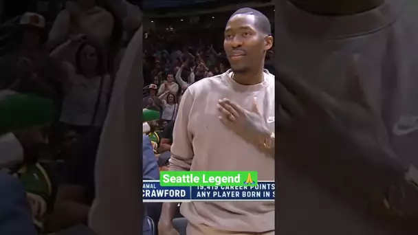 Jamal Crawford gets a standing ovation in Seattle | #Shorts